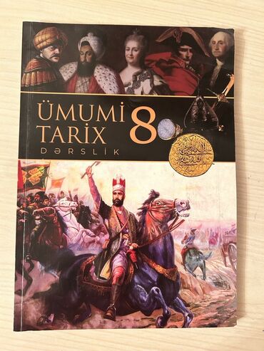 7 ci sinif ümumi tarix dərslik: Ümumi tarix 8ci sinif son nəşr dərslik vəsaiti. Yarı qiymətə satılır