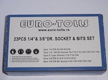 Setovi ručnog alata: Set bitova i nasadnih ključeva u koferu – Torx, imbus i Ribe (E) — 5