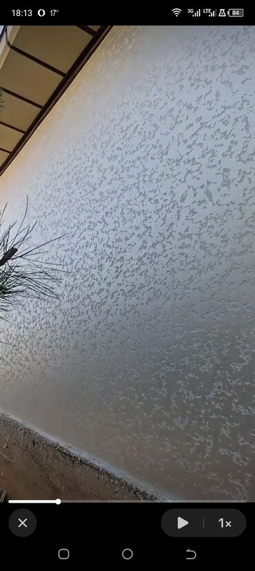 Fasad işləri: Fasad üçün tarçovka (daşlı dekorativ suvaq) və emulsiya boya işləri - — 6