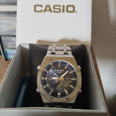 классические мужские куртки: Классикалык сааттар саат, Casio, Жапония, Суу өткөрбөөчү, Секунда өлчөгүч, Таймер, Эркектердики, Жаңы