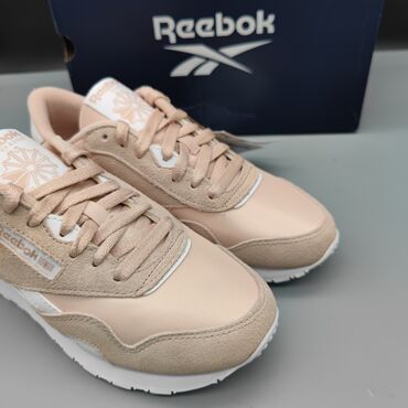 Кроссовки и спортивная обувь: Кроссовки, 37.5, 36, Reebok Classic, Новый, цвет - Бежевый, Платная доставка, Самовывоз