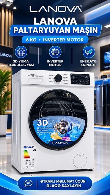 nn telecom: LANOVA paltaryuyan maşın – 6 kq, Inverter motor Özəlliklər: - 3D yuma — 1