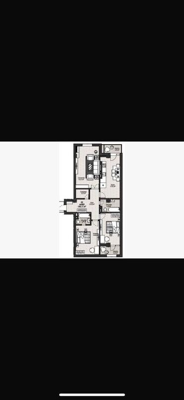 Продажа квартир: 3 комнаты, 101 м², Элитка, 12 этаж, ПСО (под самоотделку)