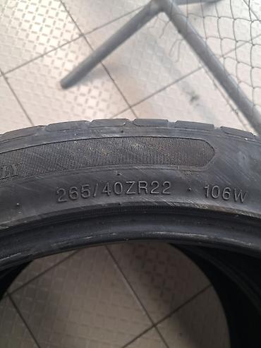 şina: 265/40 ZR22 106W təkərlər - Ölçü: 265/40 ZR22 - Yük/sürət indeksi — 1
