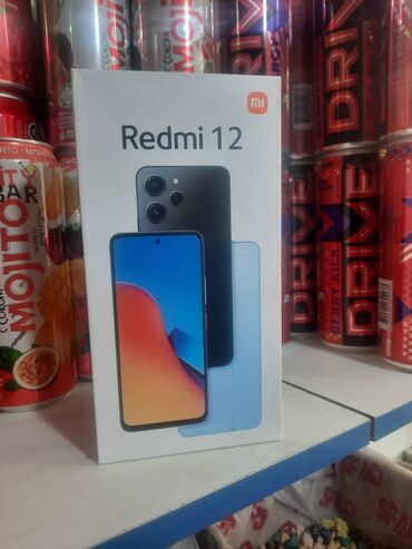 продажа телефоны: Xiaomi, Redmi 12, Новый, 128 ГБ, цвет - Черный, 2 SIM