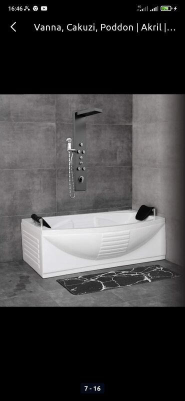 Cakuzi vannalar: Yeni Cakuzi vanna Motorlu, Pulsuz çatdırılma -da lalafo.az — 1 Cakuzi vannalar: Yeni Cakuzi vanna Motorlu, Pulsuz çatdırılma — 1