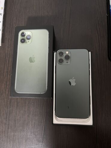 aphone 11: IPhone 11 Pro, Новый, 64 ГБ, Зеленый, Зарядное устройство, Защитное стекло, Чехол, 74 %