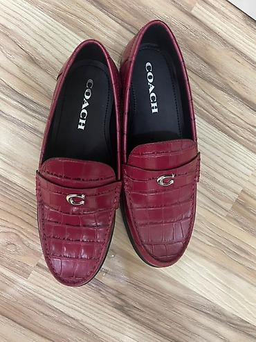 COACH qadın loafersi - Model: Klassik penny loafer - Rəng: Tünd — 1