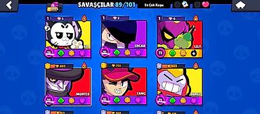 Telefon üçün gamepadlar, triggerlər: Brawl Stars hesabı - Kupa sayı: 31 739 - Savaşçılar: 89/101 açılıb - — 2