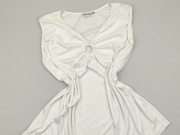 białe koronkowe bluzki z krótkim rękawem: Blouse, 5XL (EU 50), condition - Very good