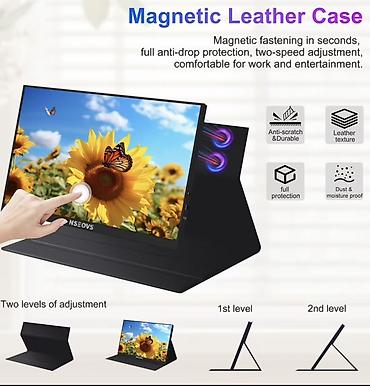 noutbuk 17 3: 15.6” Portable Monitor – Sensorlu Ekran İş üçün ikinci ekran — 3