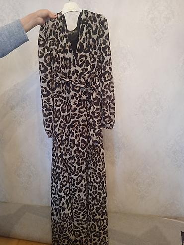(Təzədir heç geyilmiyib ) Qadın paltarı – leopard naxışlı, uzun model lalafo.az -da (Təzədir heç geyilmiyib ) Qadın paltarı – leopard naxışlı, uzun model