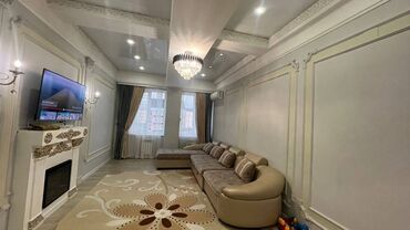 дом квартира жалал абад: 2 бөлмө, 75 кв. м, Элитка, 7 кабат, Дизайнердик ремонт