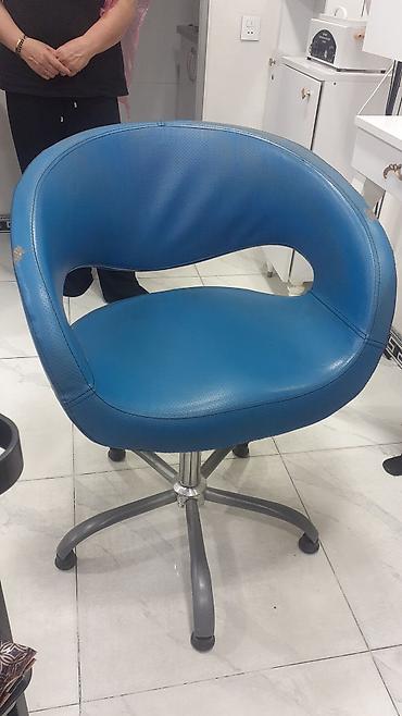 elif mebel: Mavi salon kreslosu - Tip: Gözəllik salonu/bərbər kreslosu - — 1