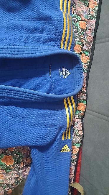 кимано дзюдо: Синий дзюдоги adidas CHAMPION II, рост 160. Комплектация: - куртка из — 8