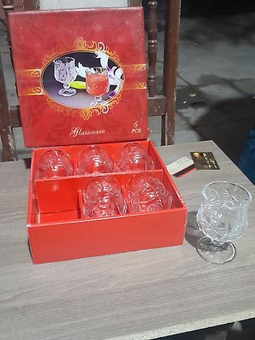 151 pcs: Qədəhlər, rəng - Ağ, Şüşə, 6 ədədli dəst — 1