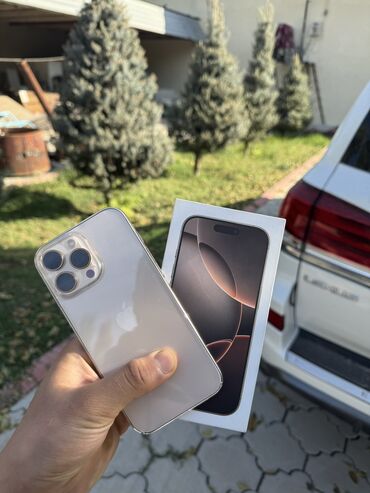 монитор на запчасть: IPhone 16 Pro Max, Колдонулган, 256 ГБ, Desert Titanium, 92 %