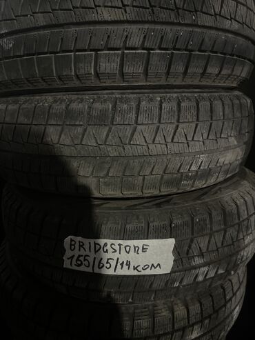 Шины: Шины 155 / 65 / R 14, Зима, Б/у, Комплект, Легковые, Япония, Bridgestone