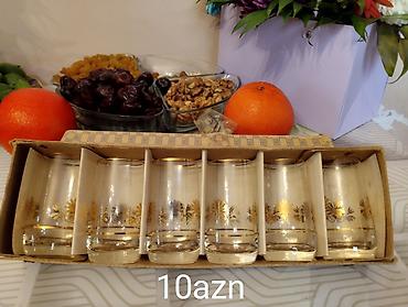 Qəhvə dəstləri və servizlər: Qəhvə dəsti, rəng - Qızılı, Şüşə — 6