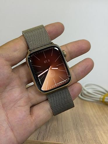 лучшая копия apple watch: Apple Watch Series 9 45 мм Gold + оригинальный Milanese Loop Редкость — 1