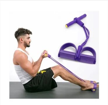 пляжный коврик: Тренажер для пресса с педалями для фитнеса эспандер для мышц