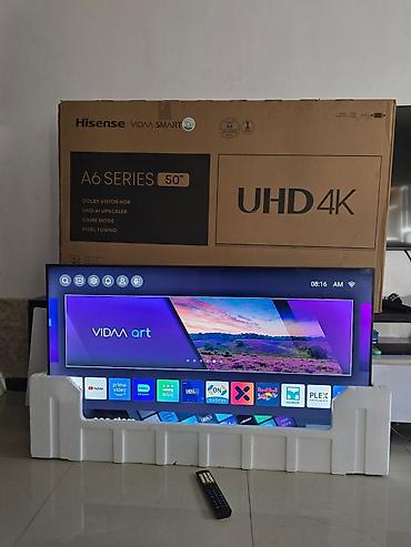 cbc sport canli tv: Hisense A6 Series 50" UHD 4K Smart TV (VIDAA) - 50 düym ekran, 4K — 2