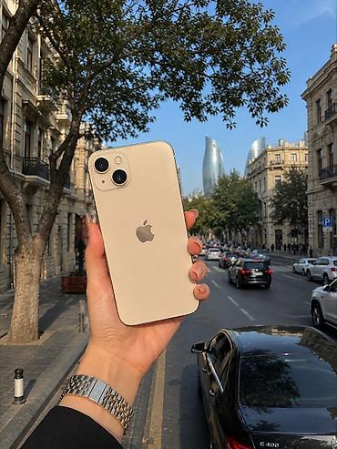 apple 13: IPhone 13, 128 GB, Qızılı, Face ID — 1