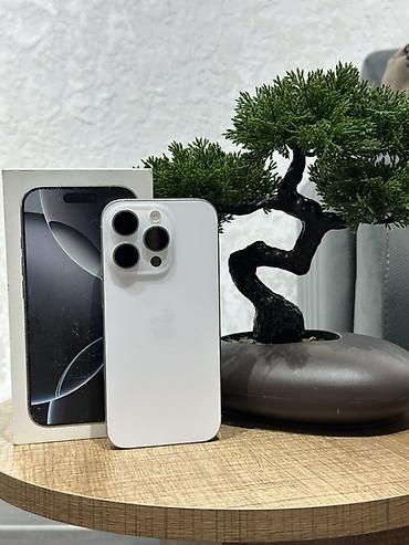 IPhone 16 Pro, 512 GB, Ağ, Zəmanət lalafo.az -da IPhone 16 Pro, 512 GB, Ağ, Zəmanət