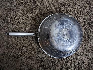 wok: Сковорода большая, глубокая (wok) из нержавеющей стали SUS304 с — 2