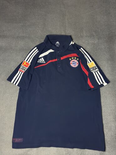 Брюки: Мужская футболка, Adidas, M (EU 38), цвет - Голубой