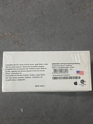 aktiv dinamik: Apple AirPods Pro (2-ci nəsil) – MQD83ZP/A, model A2931/A2700 — 2