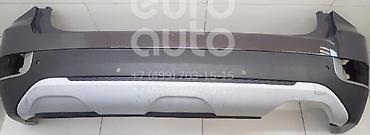 obc faces: Диффузор/накладка на задний бампер (серебристый) Hyundai Palisade 2 — 1