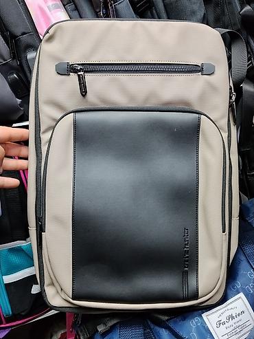 dlivery bag: Рюкзак городского типа, цвет хаки с чёрными вставками. - Компактный — 1