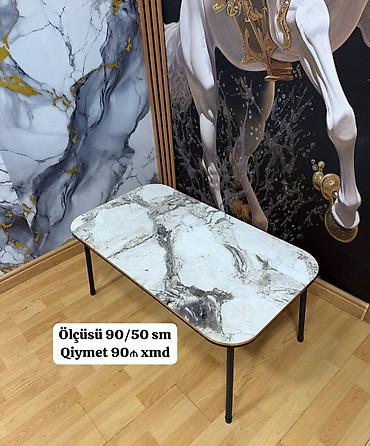 şuşə stol: Düz masa, Açılmayan, Təkərsiz, Zəmanətsiz — 1