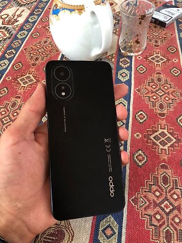 Mobil telefonlar: Oppo A18, 128 GB, rəng - Qara, Barmaq izi — 1