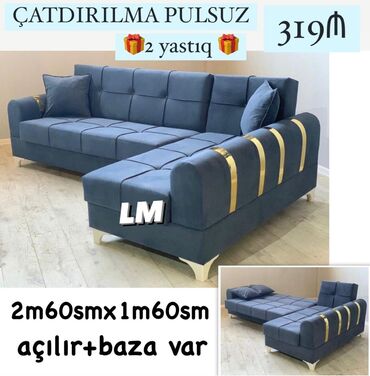 Divanlar: Künc divan, Açılan, Bazalı, Pulsuz çatdırılma