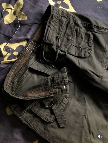 спартивный штаны: Повседневные брюки, Широкие, США, Лето