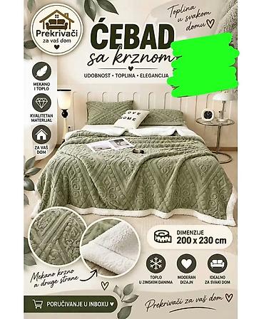 Ostali nameštaj: 🍂 ĆEBAD SA KRZNOM – DEBLJI MODEL 🍂 Uživajte u toplini i udobnosti na lalafo.rs — 7 Ostali nameštaj: 🍂 ĆEBAD SA KRZNOM – DEBLJI MODEL 🍂 Uživajte u toplini i udobnosti — 7