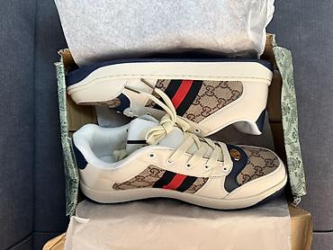 кеды gucci: Мужские кроссовки, 44, Gucci, Новый, цвет - Бежевый — 1