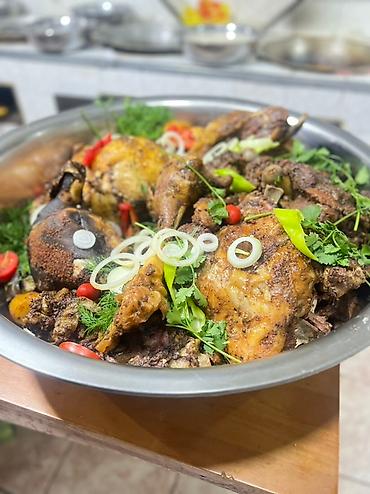 Баранина: Готовим Таш кордо на заказ.Блюдо украшено свежей зеленью, кольцами — 9