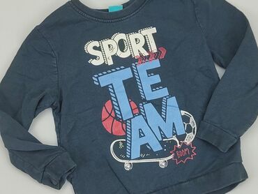 letnia sukienka niebieska: Sweatshirt, Little kids, 5-6 years, 110-116 cm, condition - Good