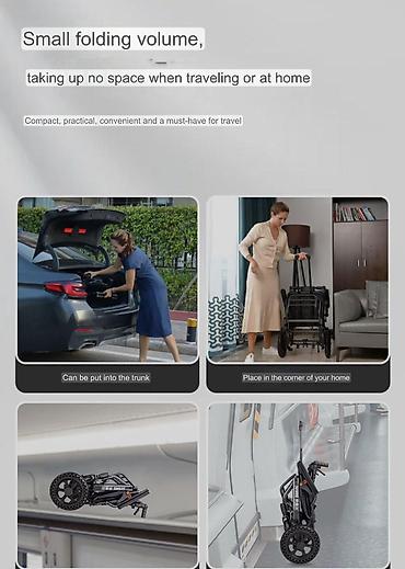 Майыптардын арабалары: Инвалидные коляски складная 8кг 24/7 новые доставка Бишкек, компактные — 7