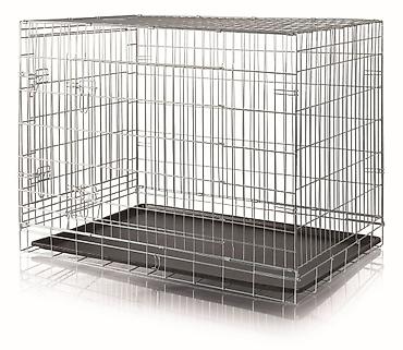 Зоотовары: TEZE İtlər üçün daşıma qəfəsi – TRIXIE Transport Crate, 64 x 54 x 48 — 2