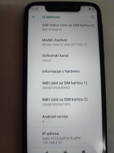 Motorola: Motorola Moto G7 Play, 32 GB, bоја - Crna, Otisak prsta, Face ID — 4