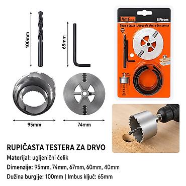 KMT Drvena otvora testera set 9364708-A Set nastavaka za bušenje