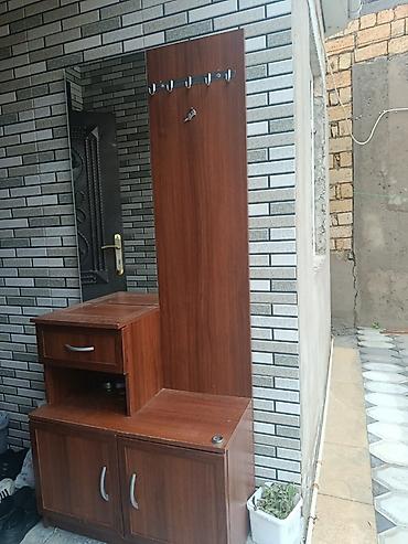 balkon şkaf: Dəhliz üçün kombinə olunmuş asılqan və dolab - Material: ağac əsaslı — 1