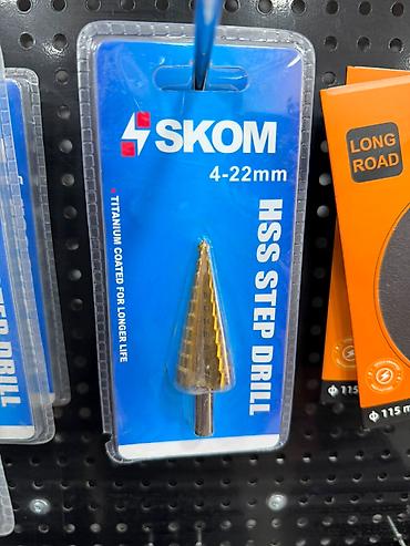 sverlo: SKOM HSS Step Drill – 4–22 mm - Material: Yüksək sürətli polad (HSS) — 1