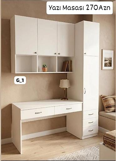 şfaner: Yazı masası dəsti – 270 AZN - Rəng: ağ, minimal və müasir dizayn - — 1