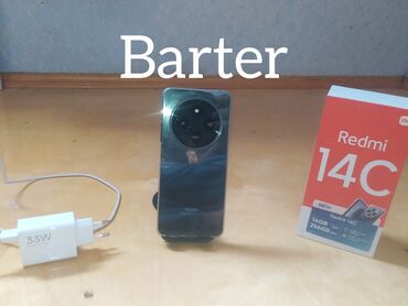 kamera maşın: Redmi 14C, 256 GB, rəng - Qara, Düyməli, Barmaq izi, İki sim kartlı