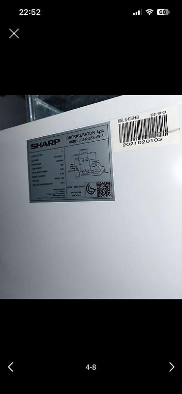 Mətbəx texnikası: Sharp soyuducu – model SJ-K155X-WH3 Əlavə məlumat: -teze - 460 AZN-ə — 4